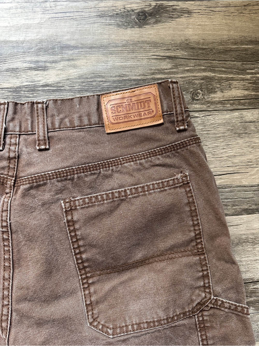 Classic Straight-Fit‎ Men's Brown Jeans - Rugged Everyday Wear Schmidt - Picture 7 of 8